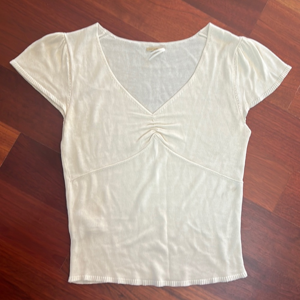 Max Studio Cream Top